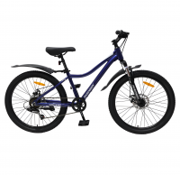 Велосипед Avenger A241D 24" синий/белый рама: 13" (2026)