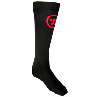 Носки хоккейные Warrior Pro Skate Sock Black SR черные/красные