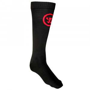 Носки хоккейные Warrior Pro Skate Sock Black SR черные/красные 