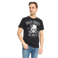 Футболка Crazy Hockey черная 138320
