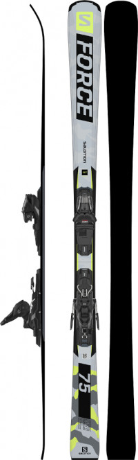 Горные лыжи Salomon S/FORCE 75 + крепления M10 GW Silver/Yellow (2022)