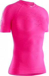 Футболка женская X-BIONIC EFFEKTOR G2 RUN SHIRT SH SL Neon Flamingo/Namib Red WMN