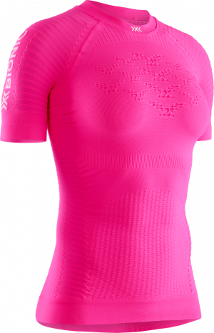 Футболка женская X-BIONIC EFFEKTOR G2 RUN SHIRT SH SL Neon Flamingo/Namib Red WMN 