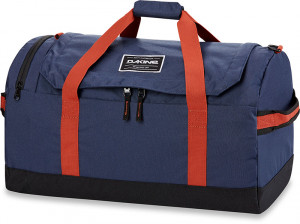 Спортивная сумка Dakine Eq Duffle 50L Dark Navy (темно-синий с оранжевой отделкой) 