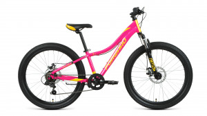 Велосипед Forward JADE 24 2.0 D розовый / золотой рама 12&quot; (2022) 
