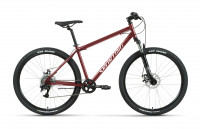 Велосипед Forward SPORTING 27.5 2.3 D темно-красный/серебристый 17" (2022)
