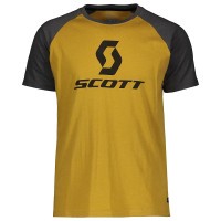 Футболка Scott 10 Icon Raglan к/рук ochre yellow melange/dark grey melange (2020)