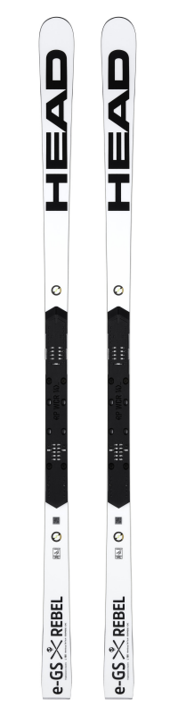 Горные лыжи Head WCR e-GS Rebel FIS WCR 14 white-black + креп FREEFLEX ST 16 BRAKE 85 [A] (2023)