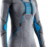 Футболка женская X-Bionic Apani Merino Shirt 4.0 Round Neck Lg Sl black/grey/turquoise - Футболка женская X-Bionic Apani Merino Shirt 4.0 Round Neck Lg Sl black/grey/turquoise