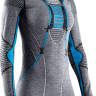 Футболка женская X-Bionic Apani Merino Shirt 4.0 Round Neck Lg Sl black/grey/turquoise B284 - Футболка женская X-Bionic Apani Merino Shirt 4.0 Round Neck Lg Sl black/grey/turquoise B284