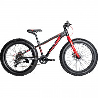 Велосипед Novatrack SUV Fatbike 24" серый рама: 13" (2024)