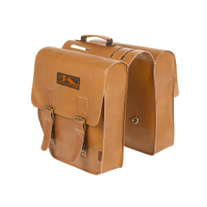 Сумка M-WAVE 5-122317 "штаны" на багажн. "2в1" V=15л винтаж. стиль "под кожу" коричневая 