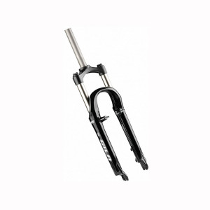 Вилка STELS GILA T RST 26&quot; 1-1/8&quot; аморт. безрезьб., V-обр./диск.торм., алюм. чёрная, шток 260мм 