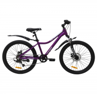 Велосипед Avenger A241DW 24" фиолетовый металик/белый рама: 13" (2026)