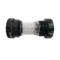 Каретка-картридж Neco BB401 6-210401 корпус 68/73 мм внешние чашки Hollowtech II, BSA 1.37"X24T, R/L, под ось D24, алюминий/пластик