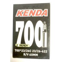 Велокамера 28" Kenda спортивный ниппель, узкая, 60 мм 700х18/25C
