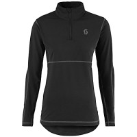 Футболка женская Scott 1/4 Base Dri Zip black