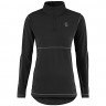 Футболка женская Scott 1/4 Base Dri Zip black - Футболка женская Scott 1/4 Base Dri Zip black