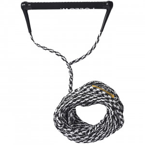 Фал с рукояткой для вейкборда Follow The Basic Package black/white 