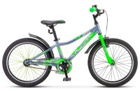 Велосипед Stels Pilot-210 20" Z010 Серый/салатовый (2021)