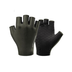 Велоперчатки ROCKBROS S376 RB_16220041003, короткие пальцы, оливковые 