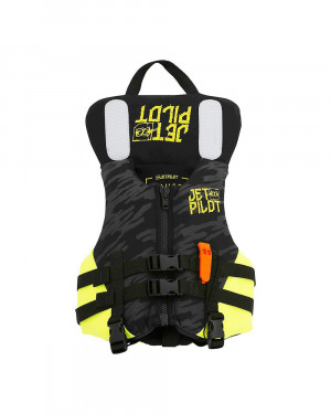 Спасательный жилет неопрен детский Jetpilot Cause Kids ISO 100N Neo Vest Black/Yellow (2019) 