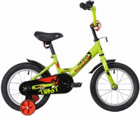 Велосипед NOVATRACK TWIST зеленый 14" (2020)