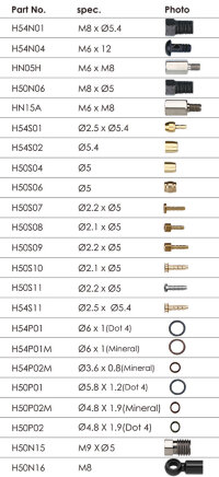 Болт компрессионный M8*Ø5.4 для BENGAL/HAYES/TEKTRO