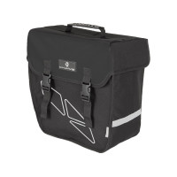 Сумка M-WAVE 5-122320 на багаж. боковая ЛЕВАЯ 38х18х30см V=18л б/съемная с крючками черно-серая AMSTERDAM SINGLE LEFT