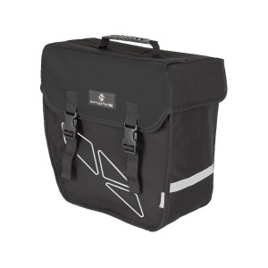 Сумка M-WAVE 5-122320 на багаж. боковая ЛЕВАЯ 38х18х30см V=18л б/съемная с крючками черно-серая AMSTERDAM SINGLE LEFT 