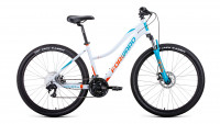 Велосипед женский Forward Jade 27.5 2.2 белый/бирюзовый (2021)