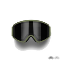 Маска горнолыжная WhiteLab ES2 olive green (2026)