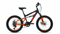 Велосипед Altair MTB FS 20 disc серый/оранжевый Рама: 14" (2022)