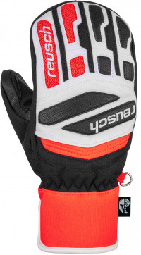 Варежки горнолыжные Reusch Worldcup Warrior R-Tex XT Junior Mitten black/white/fluo red