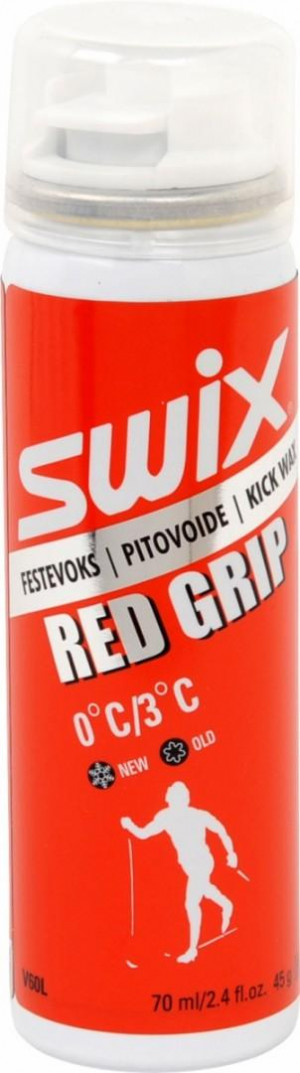 Мазь держания Swix жидкая аэрозоль red liquid 0C to +3C 70 мл (V60LC) 