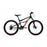 Велосипед Forward Raptor 24 2.0 D черный/красный рама 15" (2022)