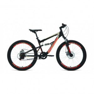 Велосипед Forward Raptor 24 2.0 D черный/красный рама 15&quot; (2022) 