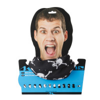 Бандана M-WAVE 5-715199 дыш. полиэстер с микрофиброй 24х48см б/шов. SKULL черная