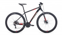 Велосипед Forward APACHE 29 2.0 disc черный/красный рама 17" (2022)
