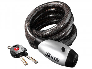 Замок тросовый KELLYS KLS Hardcoil 7ммх15ммх120см, ключ с подсветкой 