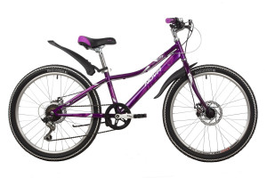Велосипед Novatrack ALICE D 24 пурпурный рама 12 (2021) 