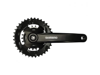 Система Shimano MT101, 175мм, для 2x9ск, Кв, 36/22, без защиты., с болтами крепл., цвет черный