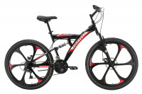 Велосипед Bravo Rock 26 D FW черный/красный/белый (2021)