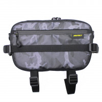 Сумка на руль Protect Bike Tour 31x18x8 см фиолетовая с принтом