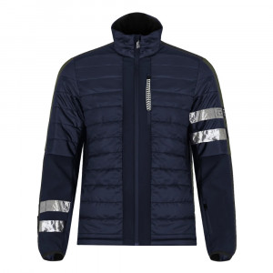 Куртка-виндстоппер One More 401 Man Eco-Padded Softshell Jacket marinaio/marinaio/silver 0U401ZS-3EWX 