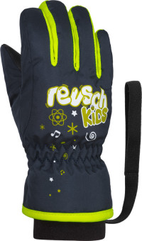 Перчатки горнолыжные Reusch Kids dress blue/safety yellow