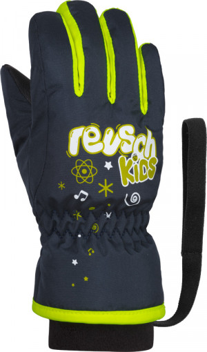 Перчатки горнолыжные Reusch Kids Dress Blue/Safety Yellow 