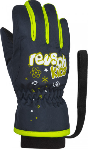 Перчатки горнолыжные Reusch Kids dress blue/safety yellow 