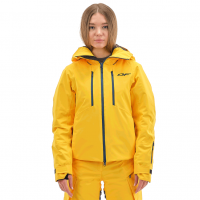 Куртка горнолыжная утепленная Dragonfly Gravity Premium WOMAN Yellow-Dark Ocean