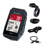 Велокомпьютер Sigma ROX 11.1 EVO 4-001032, HR Set 150+ функций, с датчиком пульса, GPS, BLUETOOTH (Android, IOS), черный